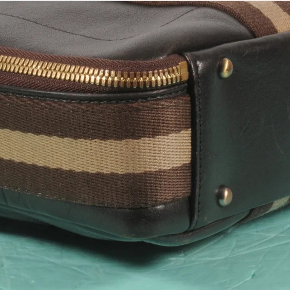 SOLD MCM 2way Leather Document Notebook Cross Shoulder Bag + Dust Bag. - Picture 8 of 10